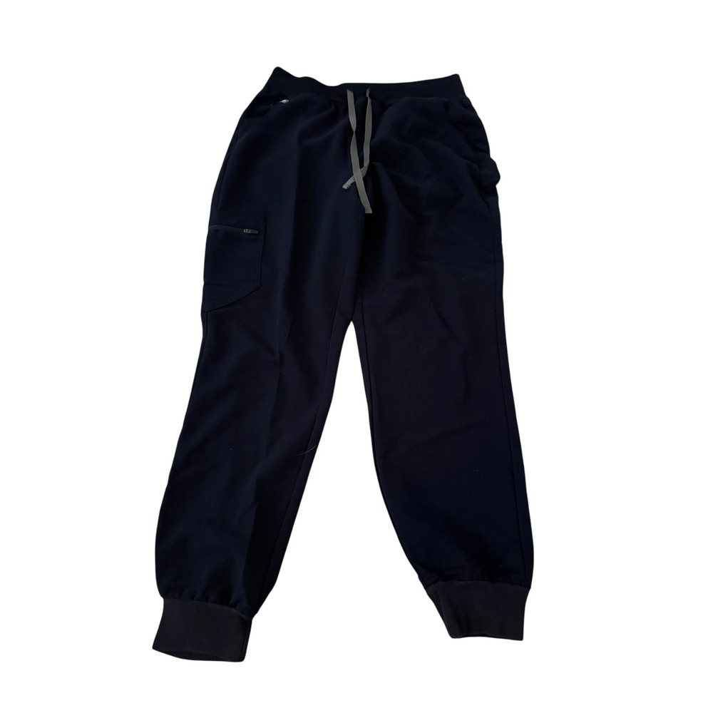 FIGS Technical Collection Navy Blue Scrub Jogger Pants Mens Medium Cargo Pockets